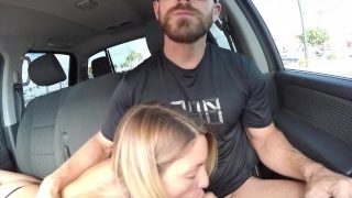 SinsLife – Hot Blonde Picked Up and Gives Road Head, Gets Fucked!